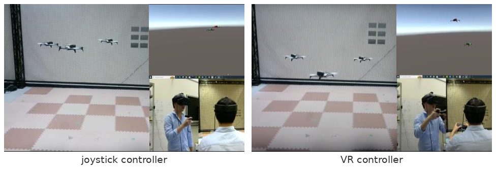 VR Interface for Drone Swarm Teleoperation